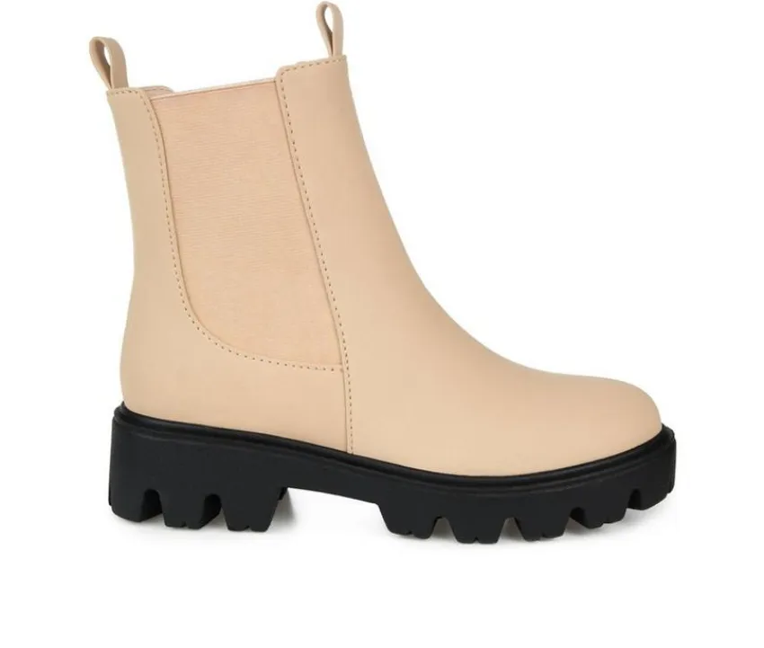 Women's Ivette Lugged Chelsea Boots|Journee Collection New