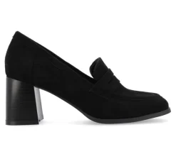 Women's Malleah Block Heel Loafers|Journee Collection Discount