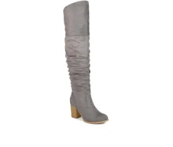 Journee Collection Wide Calf|Dress>Women's Kaison Wide Calf Over-The-Knee Boots