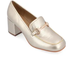 Journee Collection Loafers & Oxfords>Women's Nysaa Block Heel Loafers