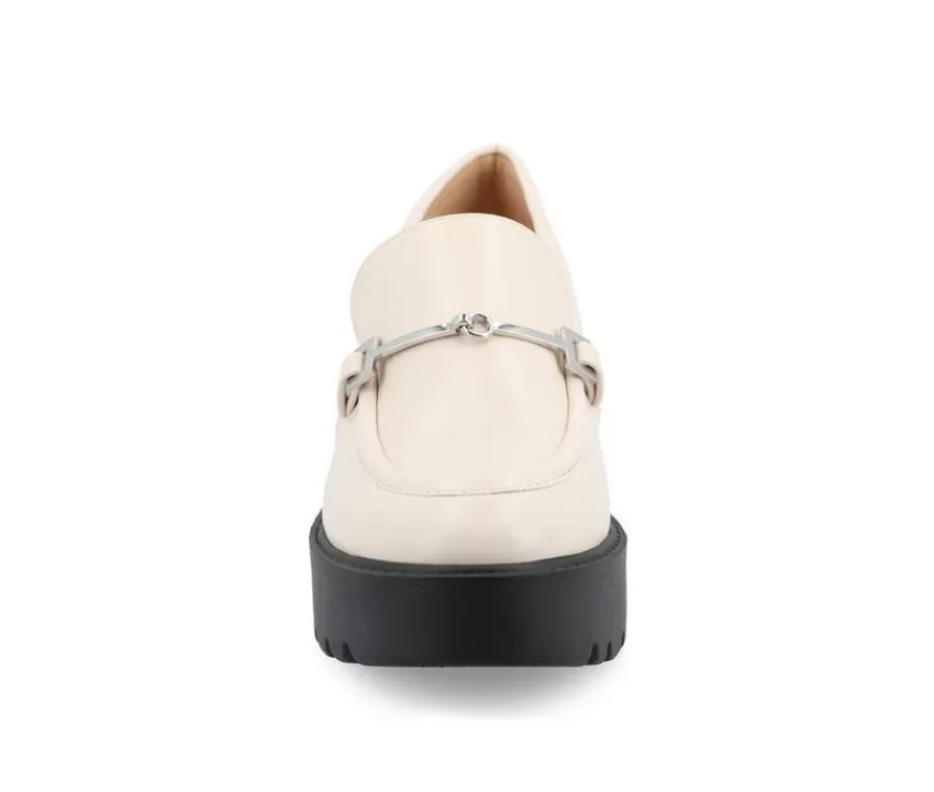 Women's Keeziah Chunky Heeled Loafers|Journee Collection Clearance