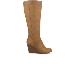 Journee Collection Wide Calf|Tall>Women's Langly Wide Calf Knee High Boots