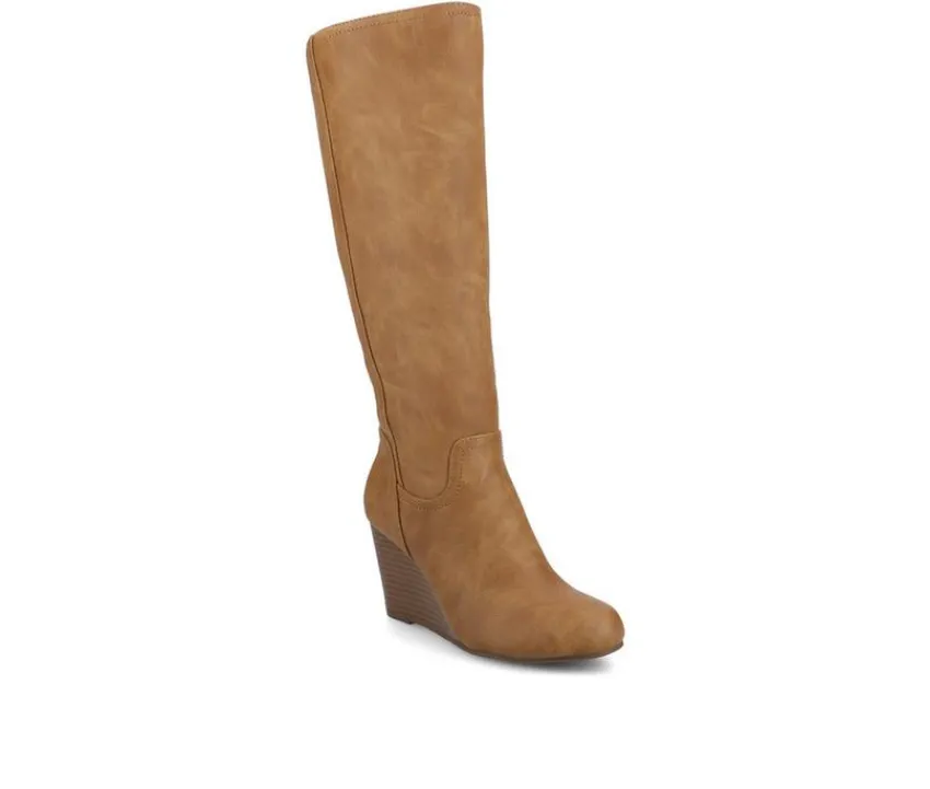 Journee Collection Wide Calf|Tall>Women's Langly Wide Calf Knee High Boots