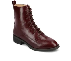 Women's Vienna Lace-Up Boots|Journee Collection Outlet