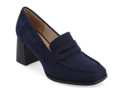 Women's Malleah Block Heel Loafers|Journee Collection Best