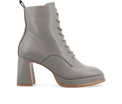Women's Kalindi Lace Up Heeled Booties|Journee Collection Hot