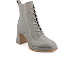 Women's Kalindi Lace Up Heeled Booties|Journee Collection Hot