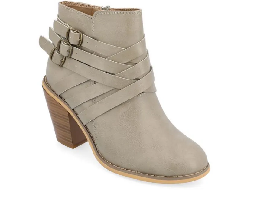 Journee Collection Dress>Women's Strap Wide Width Booties