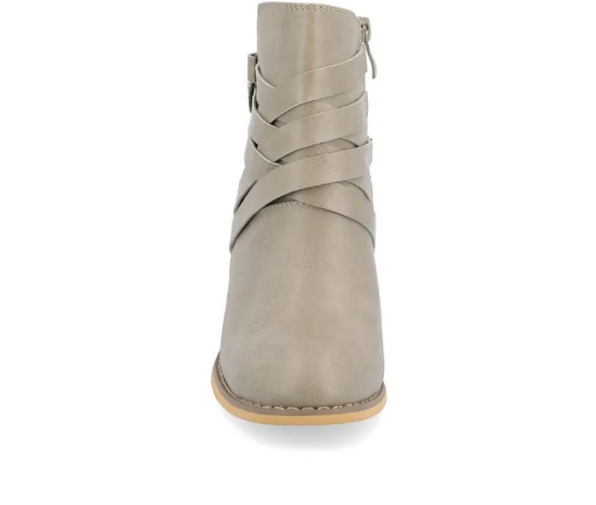 Journee Collection Dress>Women's Strap Wide Width Booties