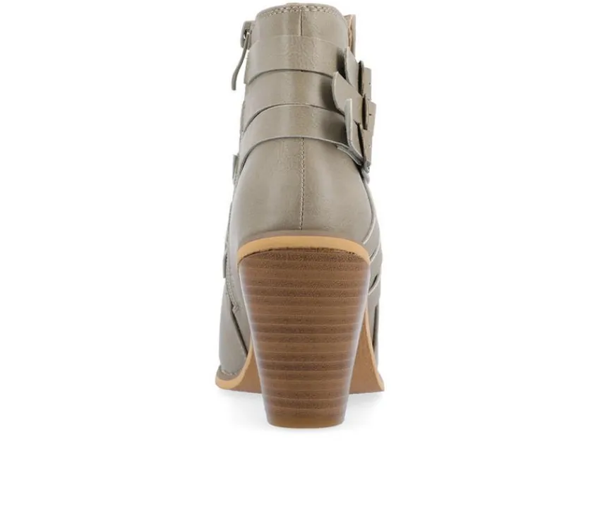 Journee Collection Dress>Women's Strap Wide Width Booties
