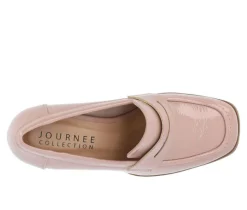 Women's Malleah Block Heel Loafers|Journee Collection Discount