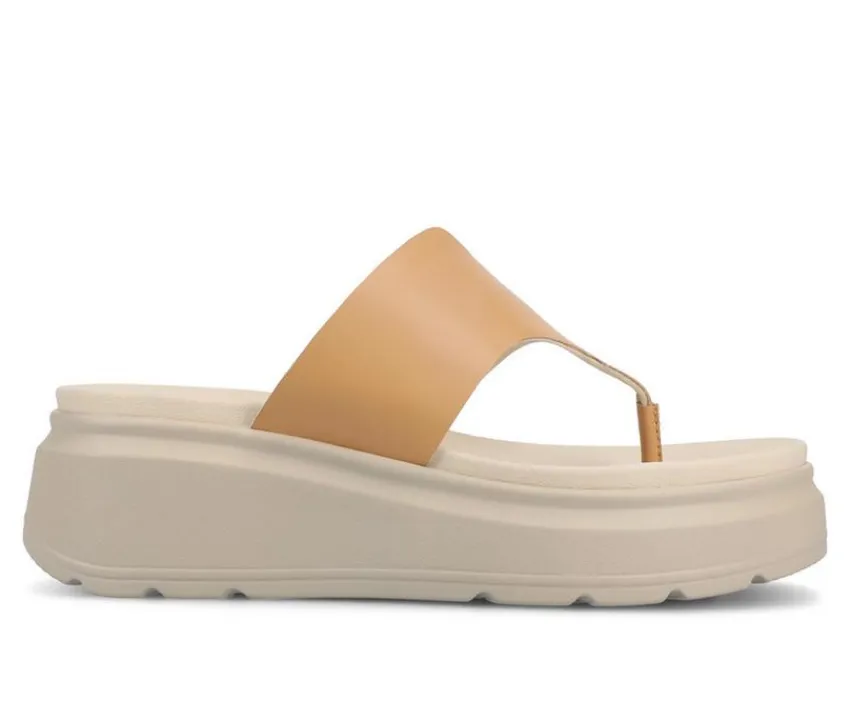 Journee Collection Sandals>Women's Carah Platform Flip-Flops