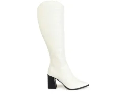 Journee Signature Tall|Dress>Women's Laila Knee High Heeled Boots