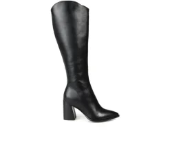 Journee Signature Wide Calf|Tall>Women's Laila-WC Knee High Heeled Boots