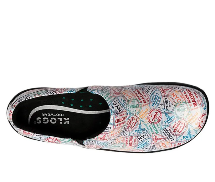Women's Mission Print Slip Resistant Shoes|KLOGS Footwear Discount