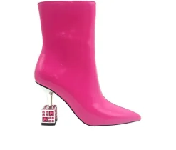 Women's Crown Heeled Booties|Lady Couture Online