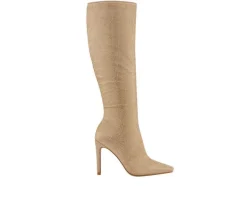 Women's Diamond Knee High Stiletto Boots|Lady Couture Best