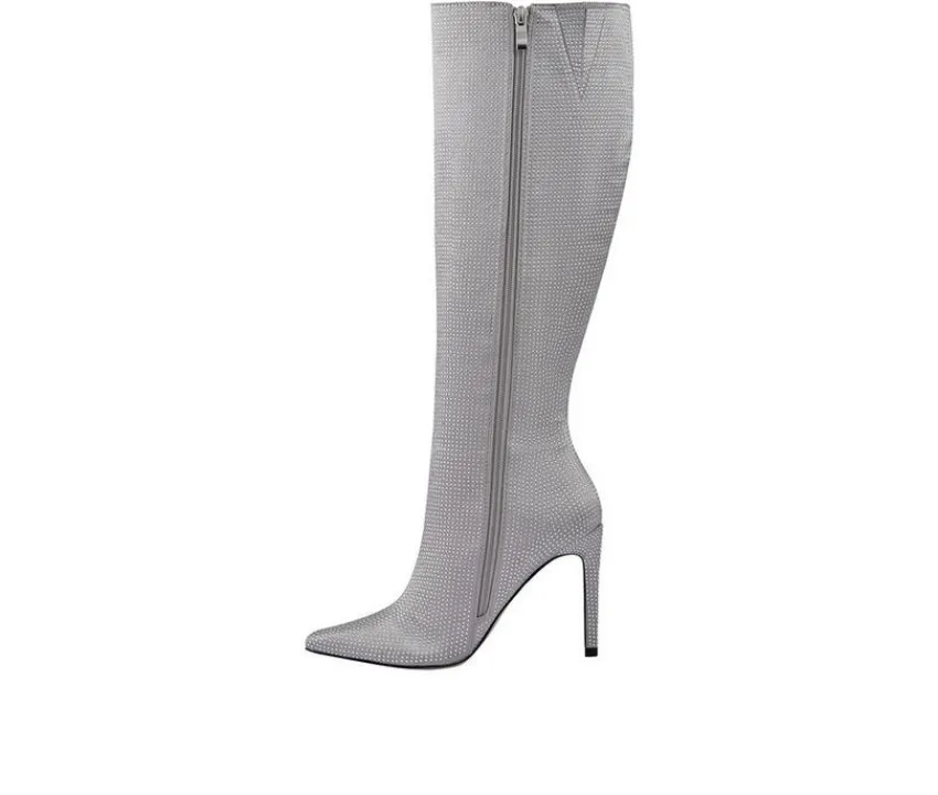 Lady Couture Tall|Dress>Women's Diamond Knee High Stiletto Boots