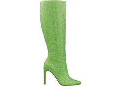 Lady Couture Tall|Dress>Women's Diamond Knee High Stiletto Boots