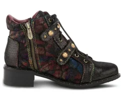 Women's Chrissy Combat Booties|L'Artiste Sale