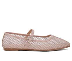 Women's Averona Mesh Mary Jane Flats|London Rag