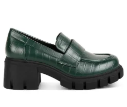 Women's Benz Heeled Loafers|London Rag Discount