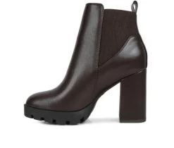 Women's Bolt Block Heel Chelsea Booties|London Rag Sale