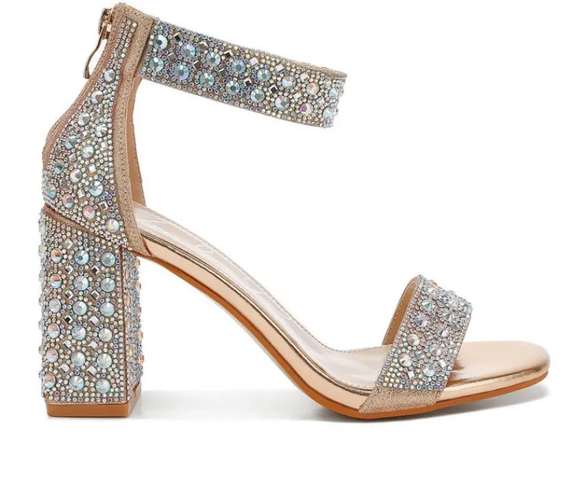 London Rag Sandals>Women's Cady Rhinestones Dress Sandals