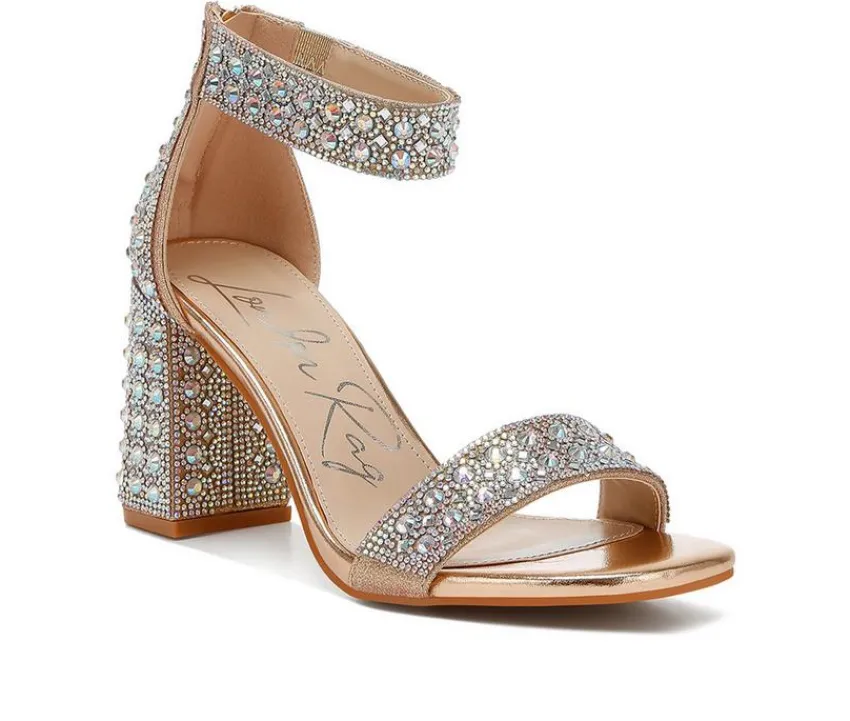 London Rag Sandals>Women's Cady Rhinestones Dress Sandals