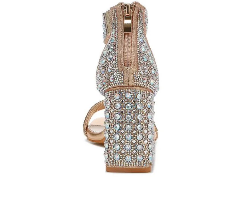 London Rag Sandals>Women's Cady Rhinestones Dress Sandals