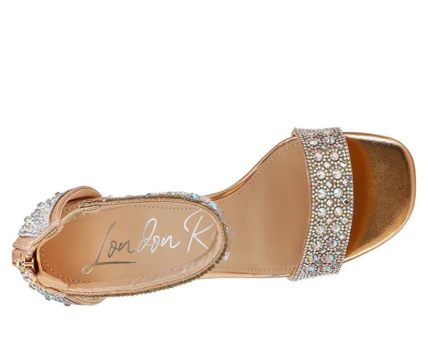 London Rag Sandals>Women's Cady Rhinestones Dress Sandals
