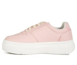 Women's Cross Stitch Platform Sneakers|London Rag Clearance