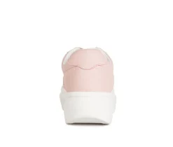 Women's Cross Stitch Platform Sneakers|London Rag Clearance