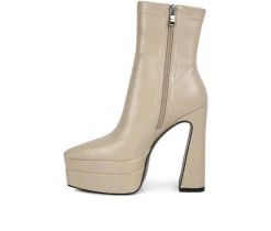 Women's Dextra Platform Heeled Booties|London Rag Online