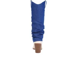 Women's Fab Cowboy Knee High Boots|London Rag
