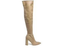 London Rag Dress>Women's Flittle Over The Knee Heeled Boots