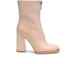 Women's Flower Blade Block Heel Booties|London Rag Online