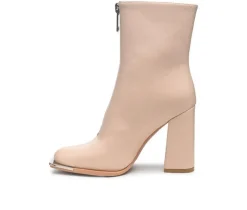 Women's Flower Blade Block Heel Booties|London Rag Online