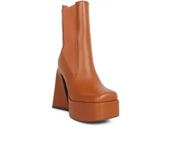 London Rag Dress>Women's Frosty Platform Heeled Booties