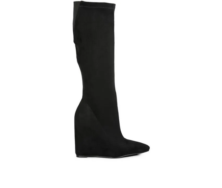 Women's Gladol Knee High Wedge Boots|London Rag Hot