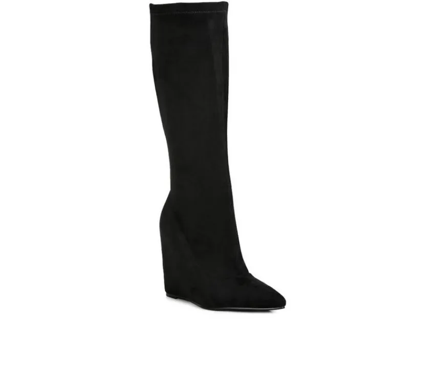 Women's Gladol Knee High Wedge Boots|London Rag Hot