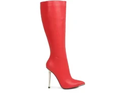 Women's Hale Knee High Stiletto Boots|London Rag New