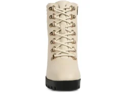 Women's Hamiltons Platform Heeled Combat Boots|London Rag