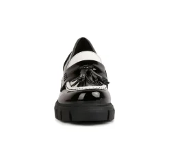 Women's Jonah Chunky Heeled Loafers|London Rag Online