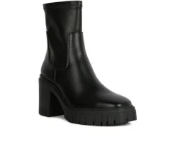Women's Kokum Platform Heeled Booties|London Rag