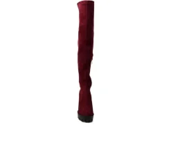 Women's Maple Over The Knee Heeled Boots|London Rag Online