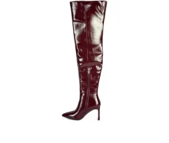 Women's Minkles Over The Knee Heeled Boots|London Rag Outlet
