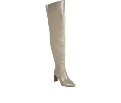 London Rag Dress>Women's Minkles Over The Knee Heeled Boots