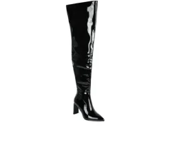 London Rag Dress>Women's Minkles Over The Knee Heeled Boots