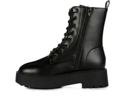Women's Molsh Lace Up Booties|London Rag Clearance